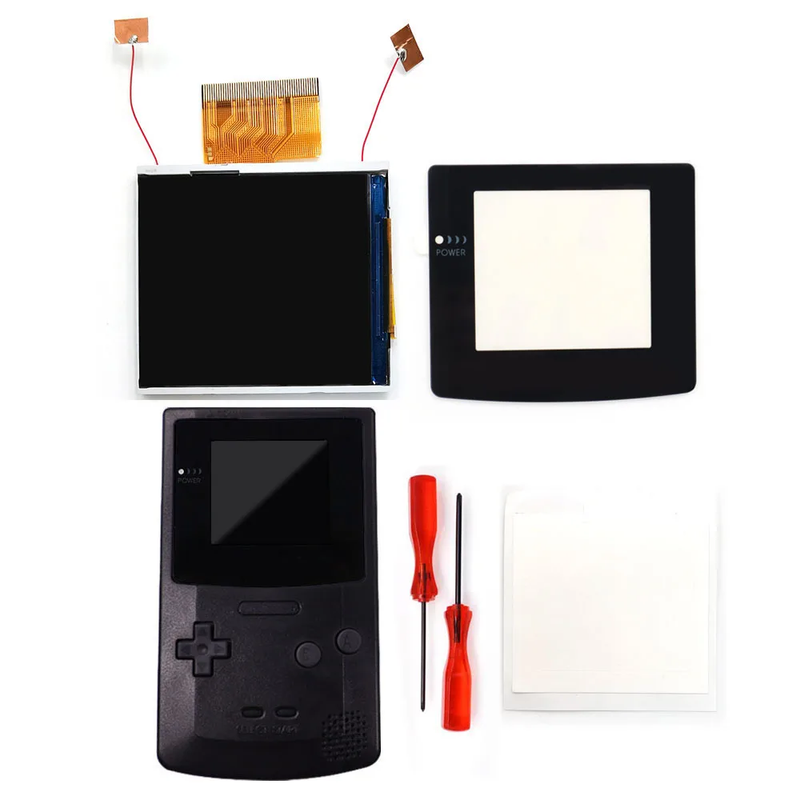 2.45 Inches Real Drop in  2.45'' GBC Retro Pixel HD IPS LCD Kit for Gameboy Color