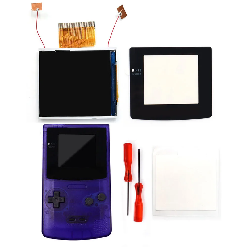 2.45 Inches Real Drop in  2.45'' GBC Retro Pixel HD IPS LCD Kit for Gameboy Color