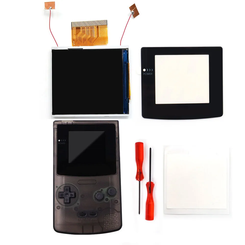 2.45 Inches Real Drop in  2.45'' GBC Retro Pixel HD IPS LCD Kit for Gameboy Color