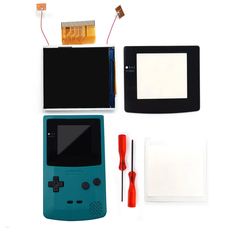 2.45 Inches Real Drop in  2.45'' GBC Retro Pixel HD IPS LCD Kit for Gameboy Color
