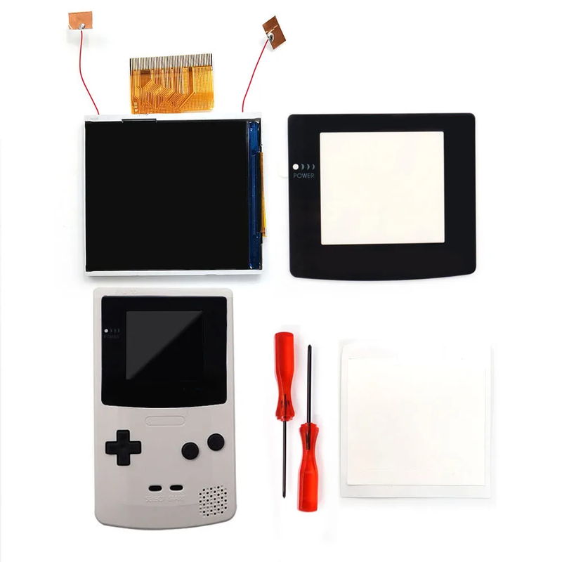 2.45 Inches Real Drop in  2.45'' GBC Retro Pixel HD IPS LCD Kit for Gameboy Color