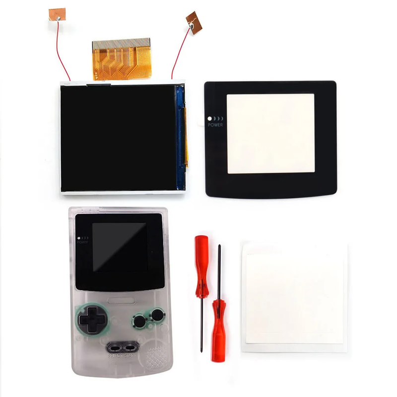 2.45 Inches Real Drop in  2.45'' GBC Retro Pixel HD IPS LCD Kit for Gameboy Color