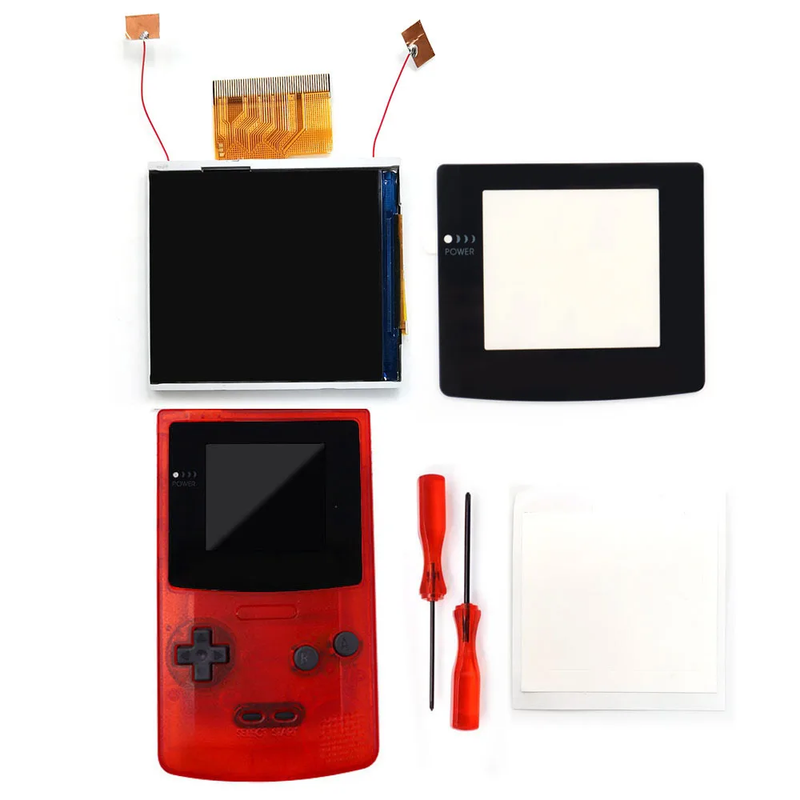 2.45 Inches Real Drop in  2.45'' GBC Retro Pixel HD IPS LCD Kit for Gameboy Color