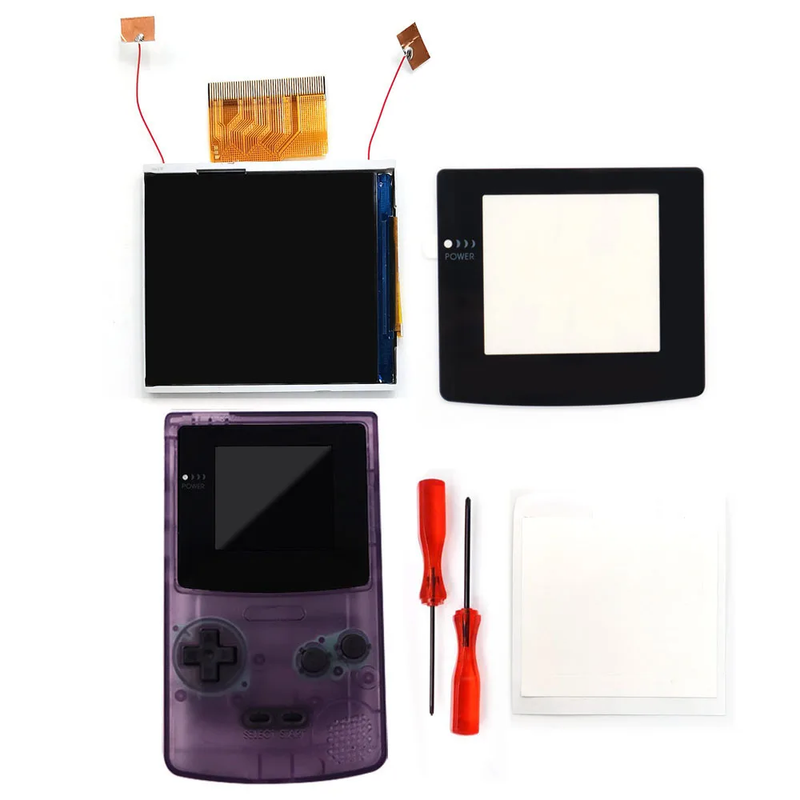 2.45 Inches Real Drop in  2.45'' GBC Retro Pixel HD IPS LCD Kit for Gameboy Color