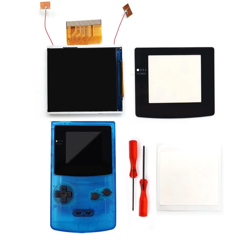 2.45 Inches Real Drop in  2.45'' GBC Retro Pixel HD IPS LCD Kit for Gameboy Color