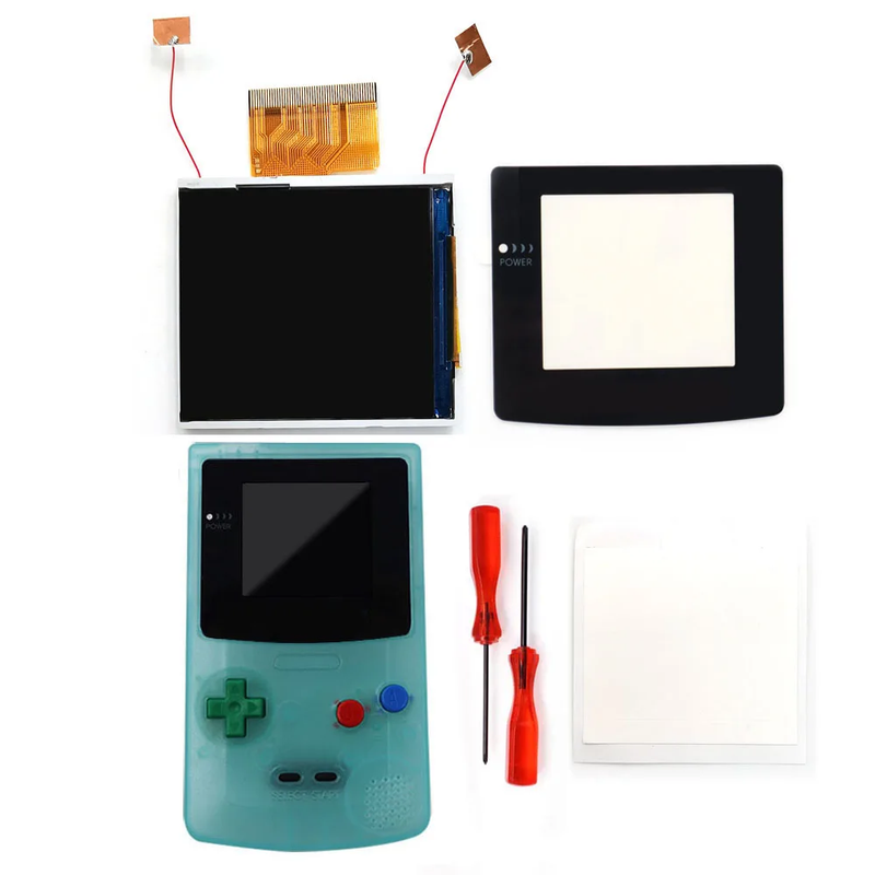2.45 Inches Real Drop in  2.45'' GBC Retro Pixel HD IPS LCD Kit for Gameboy Color