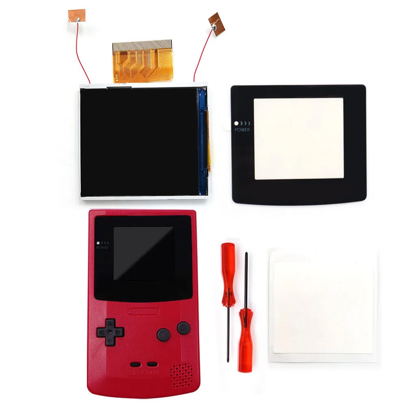 2.45 Inches Real Drop in  2.45'' GBC Retro Pixel HD IPS LCD Kit for Gameboy Color