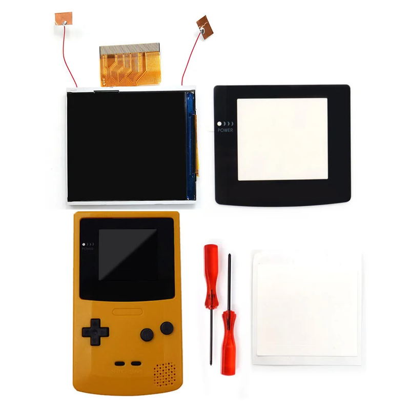 2.45 Inches Real Drop in  2.45'' GBC Retro Pixel HD IPS LCD Kit for Gameboy Color