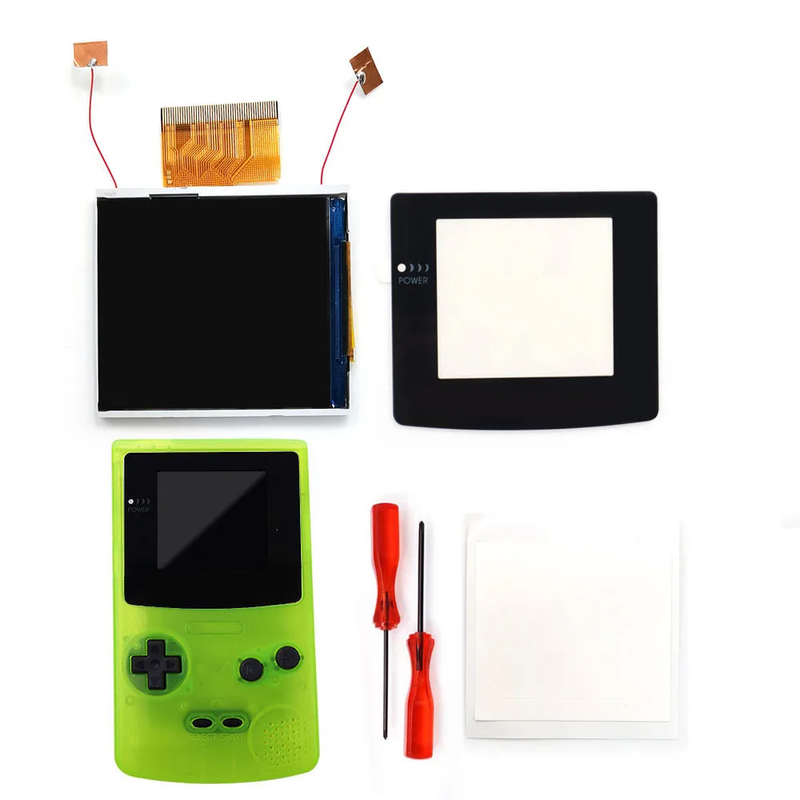 2.45 Inches Real Drop in  2.45'' GBC Retro Pixel HD IPS LCD Kit for Gameboy Color