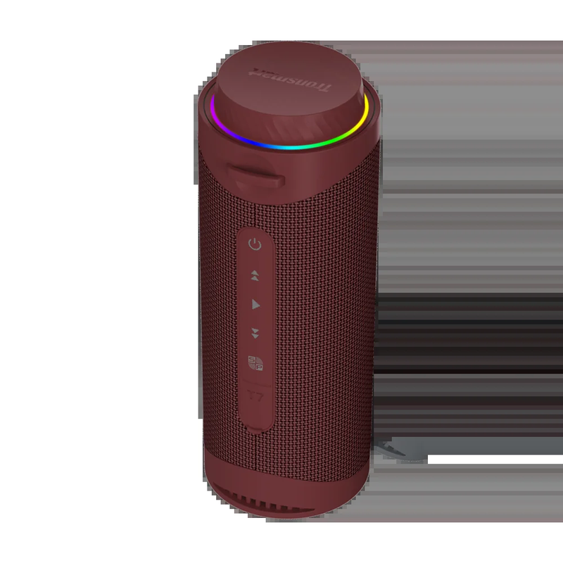 T7 Speaker Portable Bluetooth Speaker with 360 Degree Surround Sound, LED Modes,