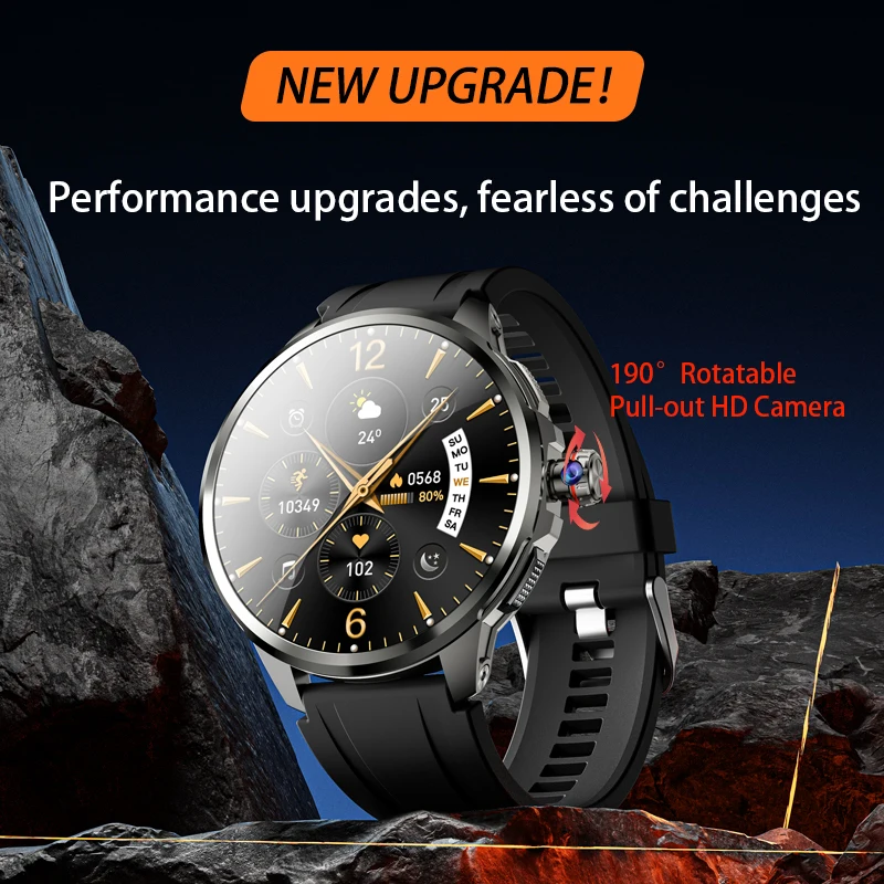 Origianl H99 Smartwatch Amoled 4G Smart Watch Men Students with 190 Rotary Came