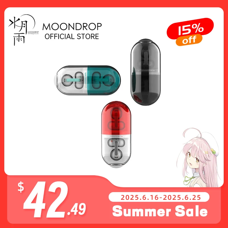 PILL OWS Open Ear Headphones Bluetooth 6.0 Hanging Earphones IPX4 Open Ear Clip