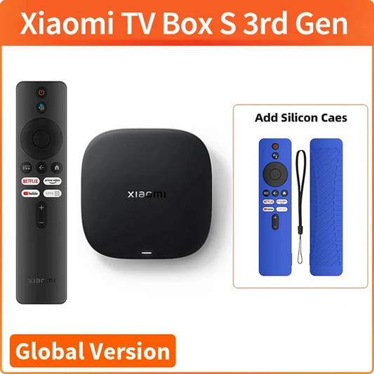 Global Version  Mi TV Box S 3Rd Gen 4K UHD Bluetooth 5.2 Wifi6 2GB 32GB Google T