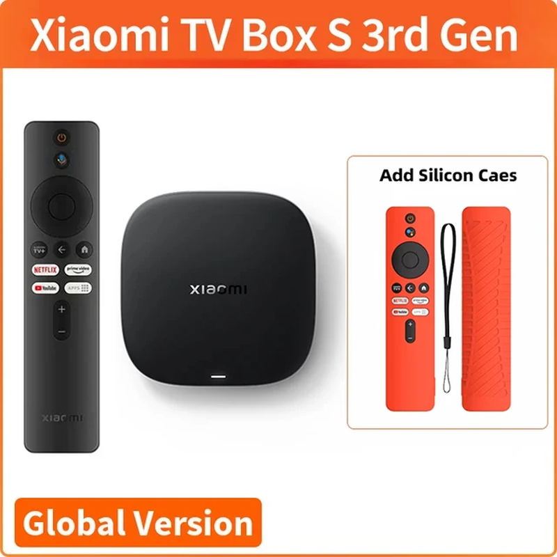 Global Version  Mi TV Box S 3Rd Gen 4K UHD Bluetooth 5.2 Wifi6 2GB 32GB Google T
