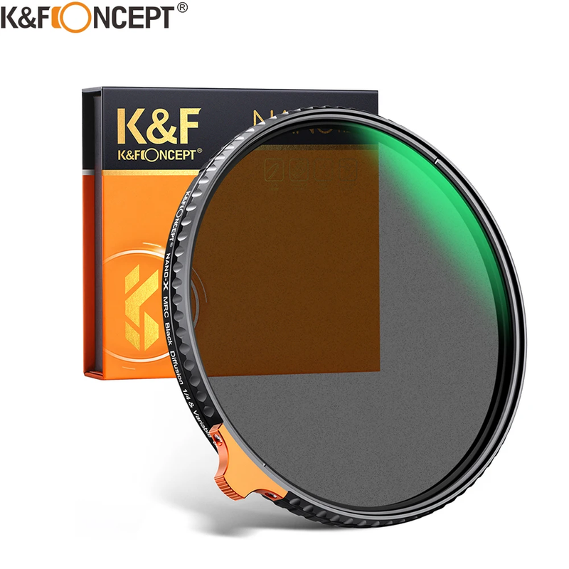 ND2-ND32 1/4 Black Mist Diffusion Camera Filter Lens Variable 2 in 1 ND Filter V