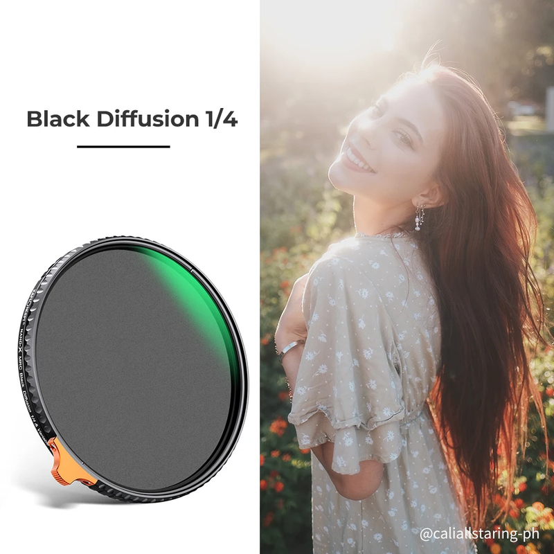 ND2-ND32 1/4 Black Mist Diffusion Camera Filter Lens Variable 2 in 1 ND Filter V