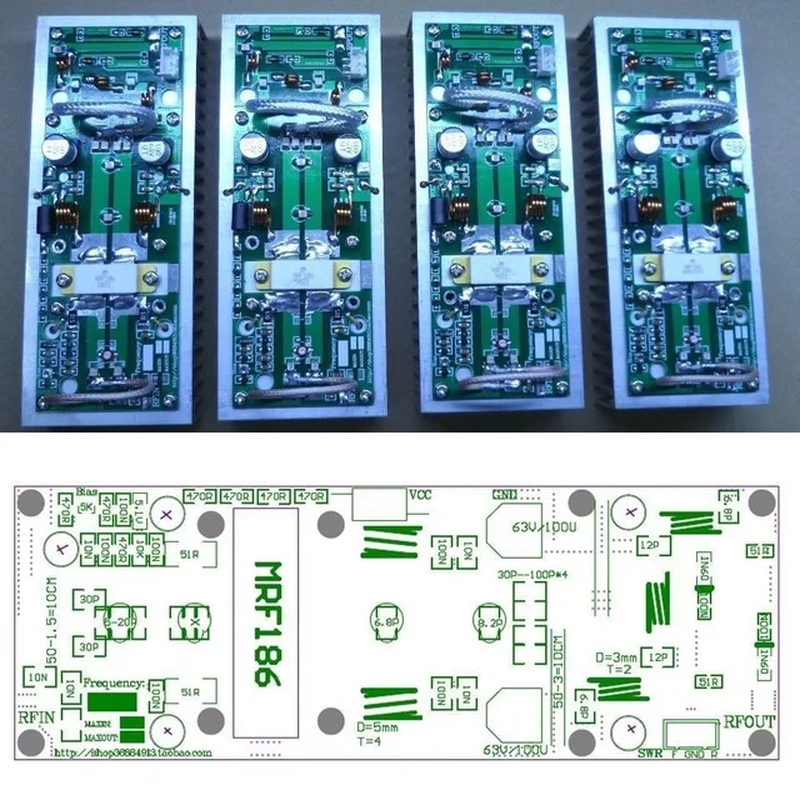 2023 Latest DIY Kits 100W UHF 400--470MHZ Amplifier Power Amplifier Board for Ha
