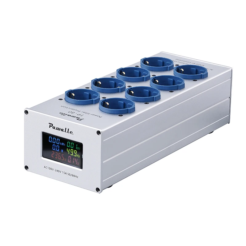 Pawalle Tp80 Power Filter Socket EU Pure Copper Gold-Plated Socket with Noise Re