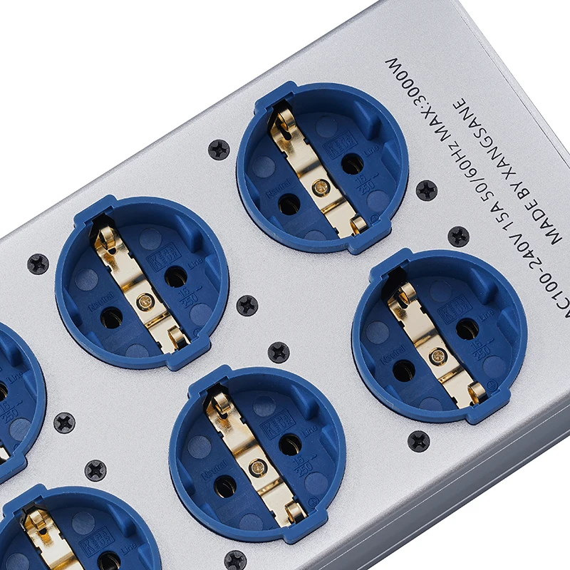 Pawalle Tp80 Power Filter Socket EU Pure Copper Gold-Plated Socket with Noise Re