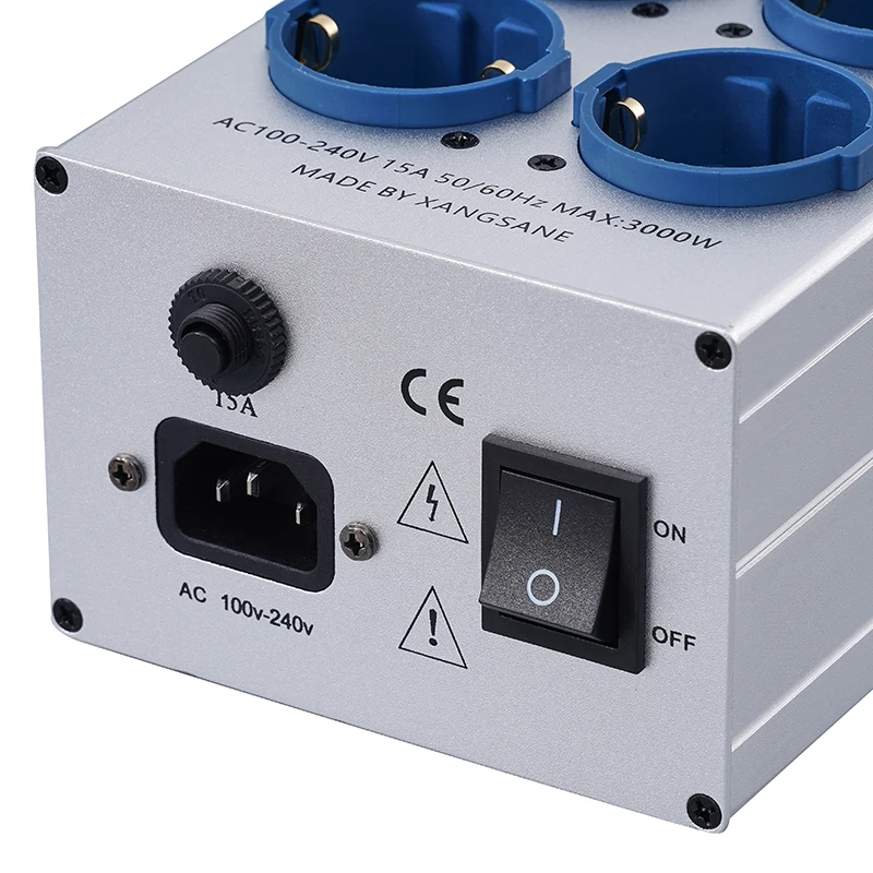 Pawalle Tp80 Power Filter Socket EU Pure Copper Gold-Plated Socket with Noise Re