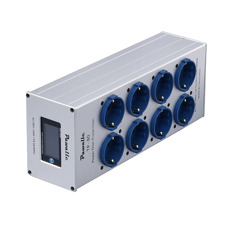 Pawalle Tp80 Power Filter Socket EU Pure Copper Gold-Plated Socket with Noise Re