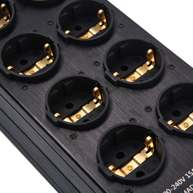 Pawalle Tp80 Power Filter Socket EU Pure Copper Gold-Plated Socket with Noise Re