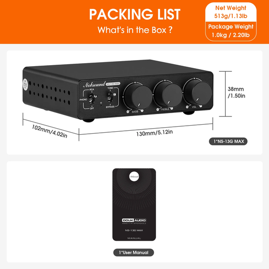 NS-13G-MAX Hifi 2.0 Channel Stereo Audio Amplifier TPA3255 Mini Digital Power Am