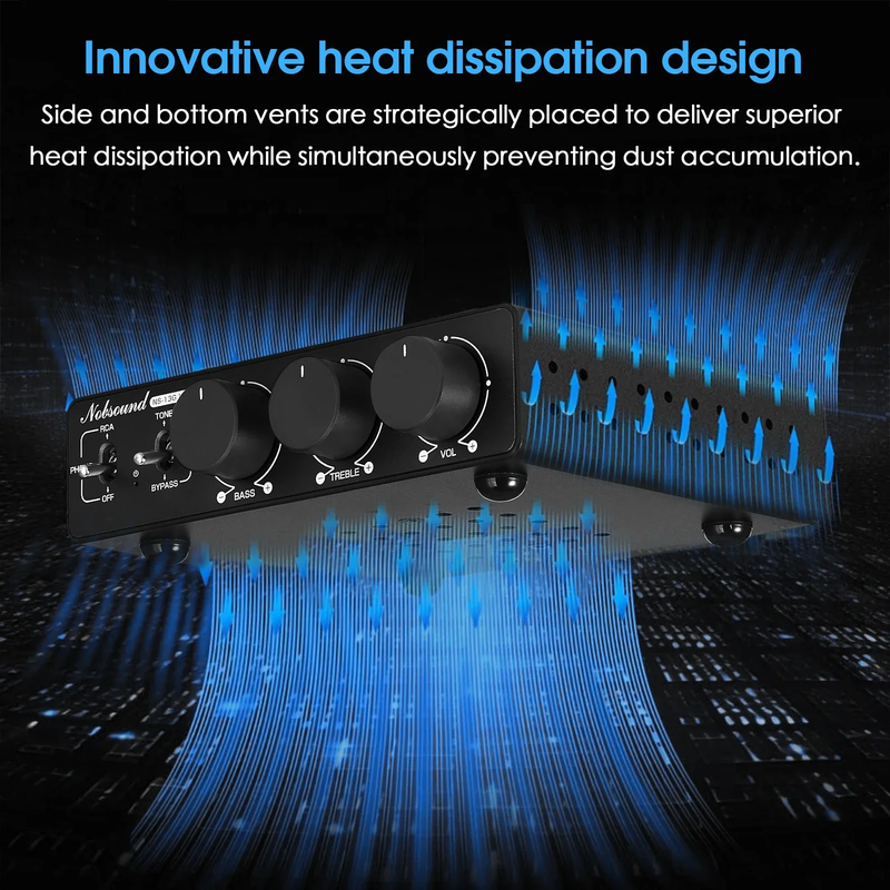 NS-13G-MAX Hifi 2.0 Channel Stereo Audio Amplifier TPA3255 Mini Digital Power Am