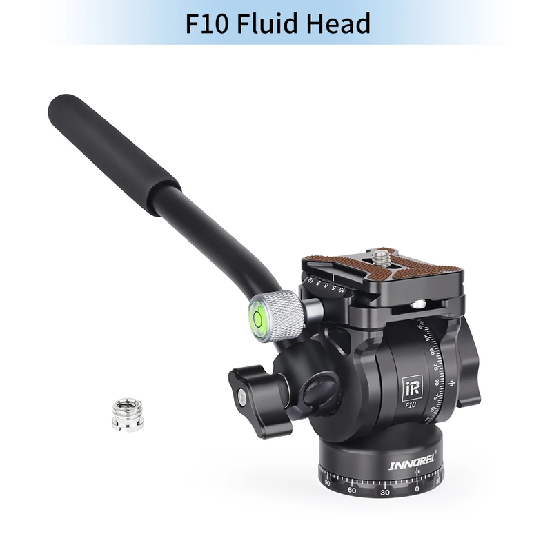 F10/F20 Mini Tripod Fluid Head Metal Camera Video Tripod Head with Arca Swiss Qu
