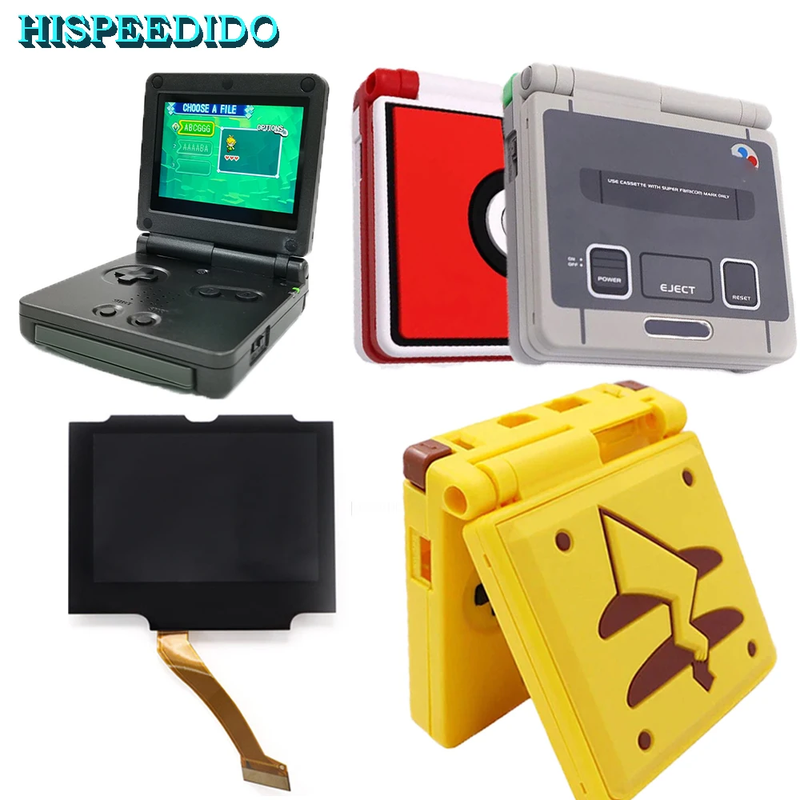 New for GBA SP Replacements IPS V5 Drop in Laminated LCD Mod Screen Kits for Gam