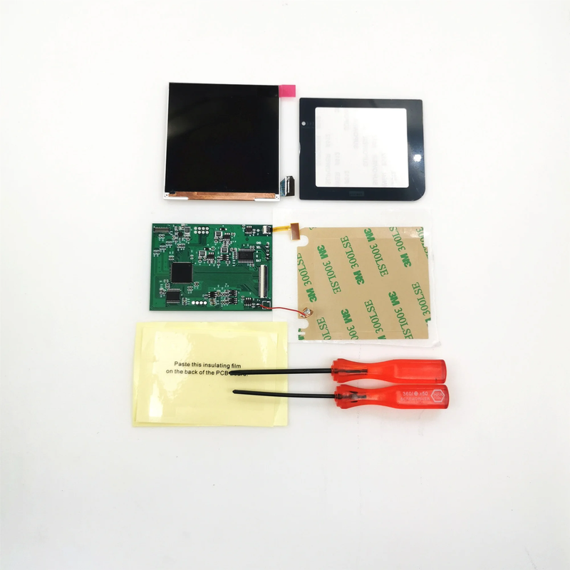 GBP Q5 Larger IPS Screen Display Build in OSD for Gameboy Pocket 8 Color Retro P