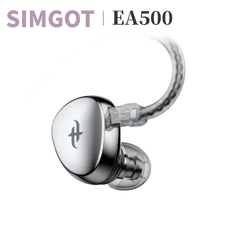 EA500 Earphone Hi-Res in Ear Monitor Headphone with Detachable Cable Dynamic Dri