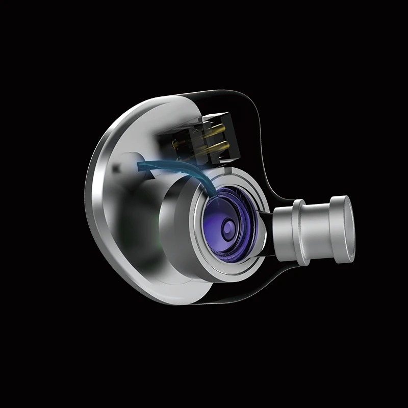 INAWAKEN DAWN-MS 11.2Mm SDPGD Dynamic Driver IEM OFC Silver Shielded Cable with