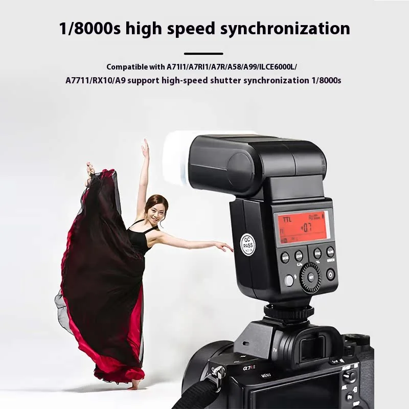 Godox TT350 TTL Camera Flash 1/8000S High-Speed 2.4G Wireless X System Flash Spe