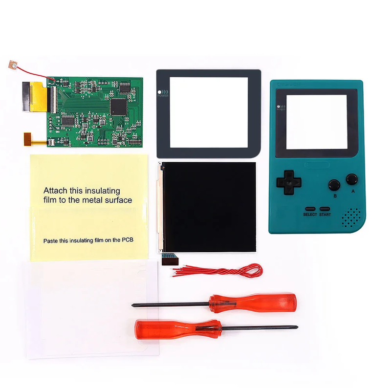 Larger IPS Q5 High Brightness Backlight Screen for Gameboy Pocket GBP Built-In O