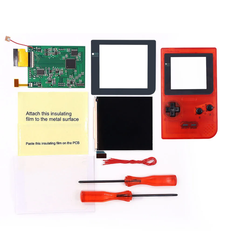 Larger IPS Q5 High Brightness Backlight Screen for Gameboy Pocket GBP Built-In O