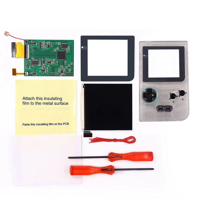 Larger IPS Q5 High Brightness Backlight Screen for Gameboy Pocket GBP Built-In O