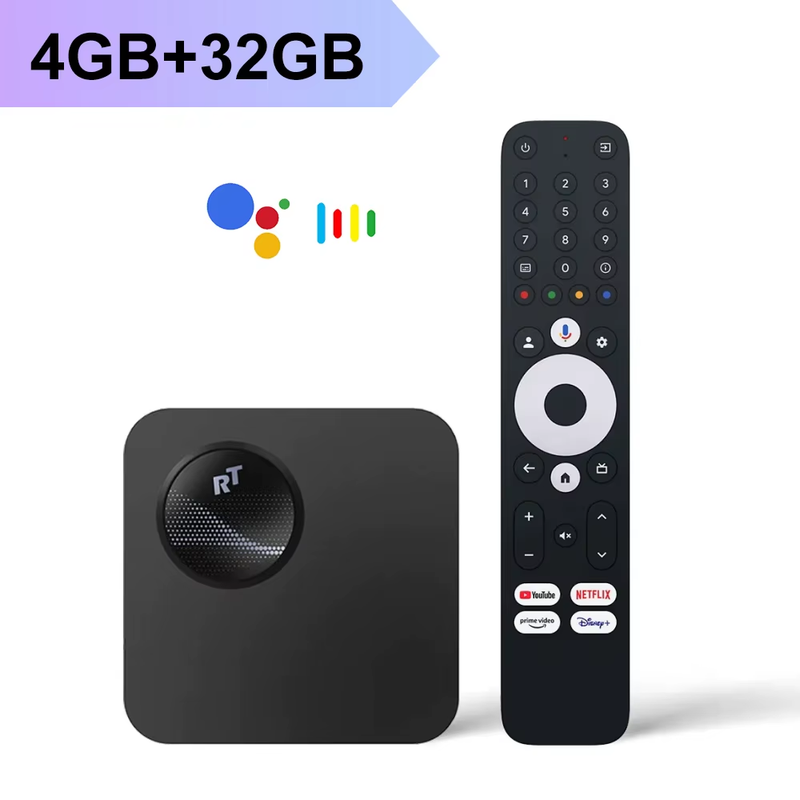 Netflix Certified Google 12 TV Box  GX1 UHD Realtek1325 A55 Edge AI Support Dolb