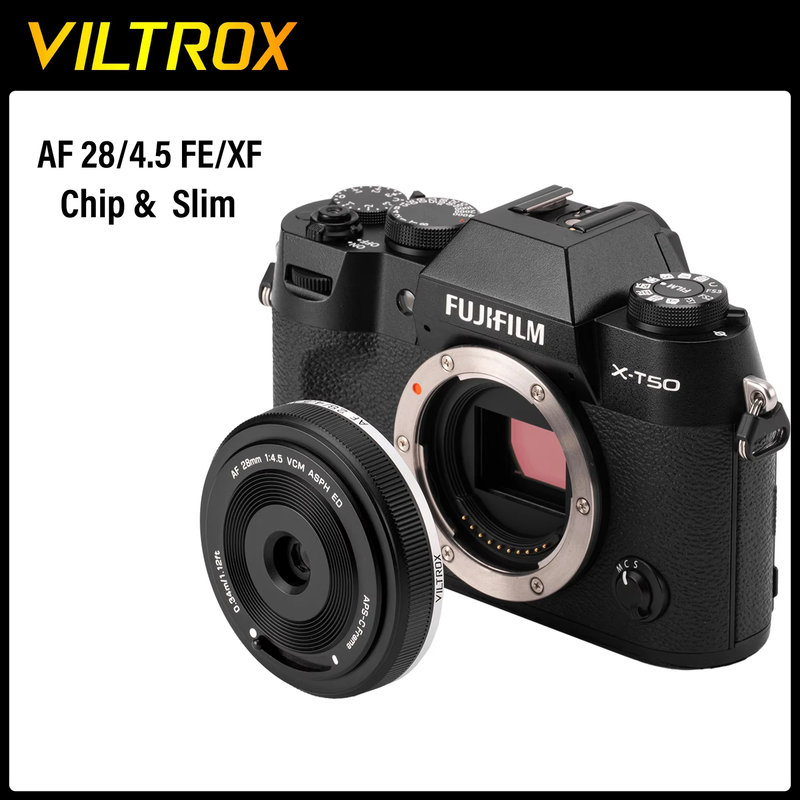 Viltrox 28Mm F4.5 Full Frame Autofocus Lens for Sony Fe-Mount Pancake Lens Fuji