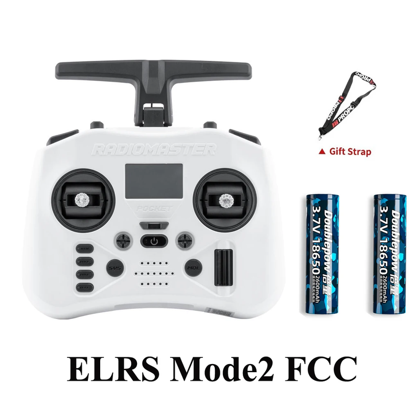 Pocket Crush 2.4Ghz ELRS Hall Gimbal Transmitter Remote Control with XR1 Receive
