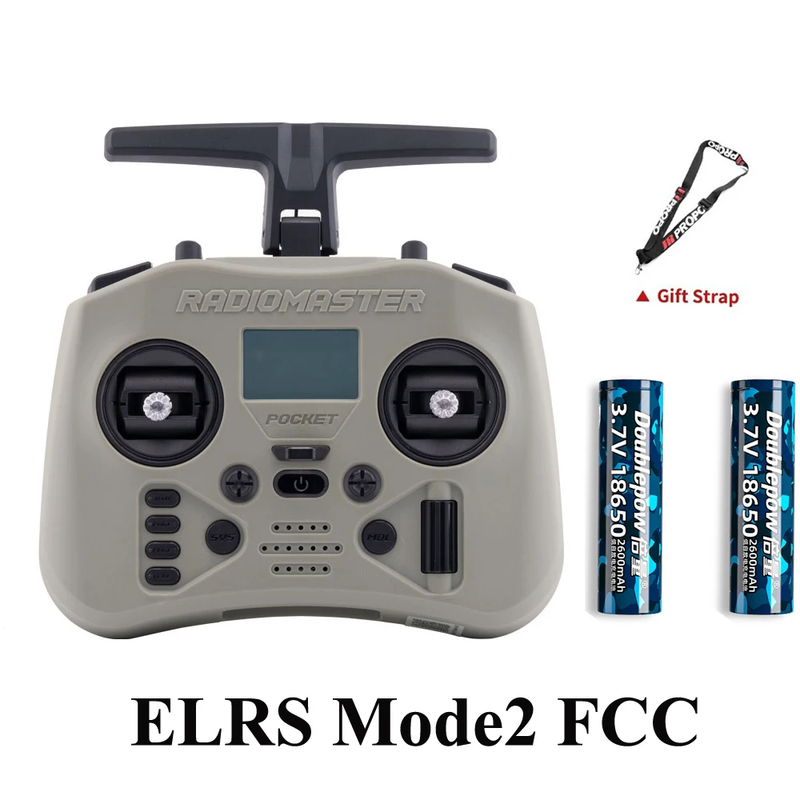 Pocket Crush 2.4Ghz ELRS Hall Gimbal Transmitter Remote Control with XR1 Receive