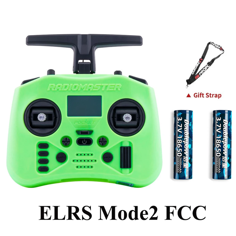 Pocket Crush 2.4Ghz ELRS Hall Gimbal Transmitter Remote Control with XR1 Receive