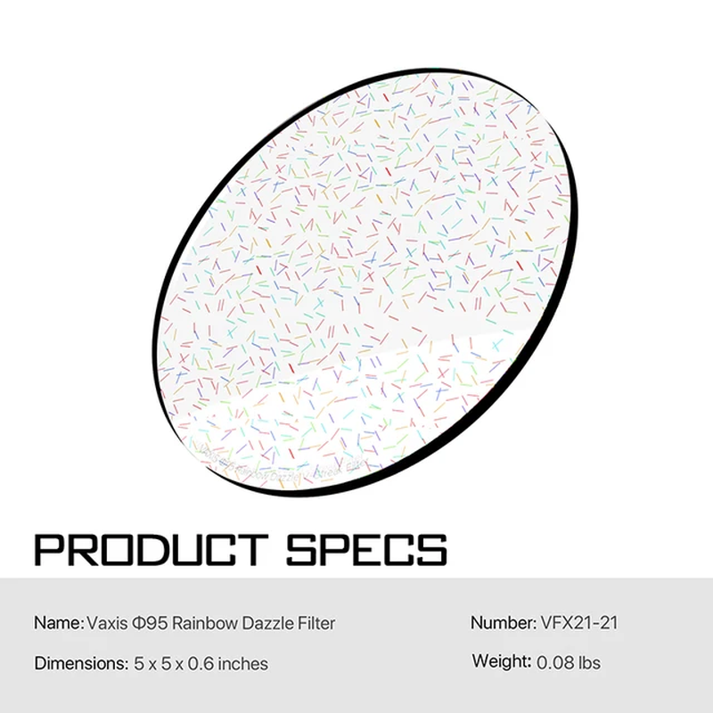 Vaxis Black Mist Pure Mist Polarizing Filter 1/2 1/4 1/8 Fits  MB-T16 4X5.65'' Mi