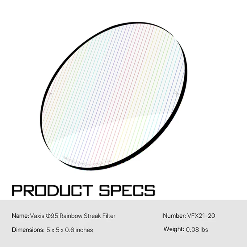 Vaxis Black Mist Pure Mist Polarizing Filter 1/2 1/4 1/8 Fits  MB-T16 4X5.65'' Mi