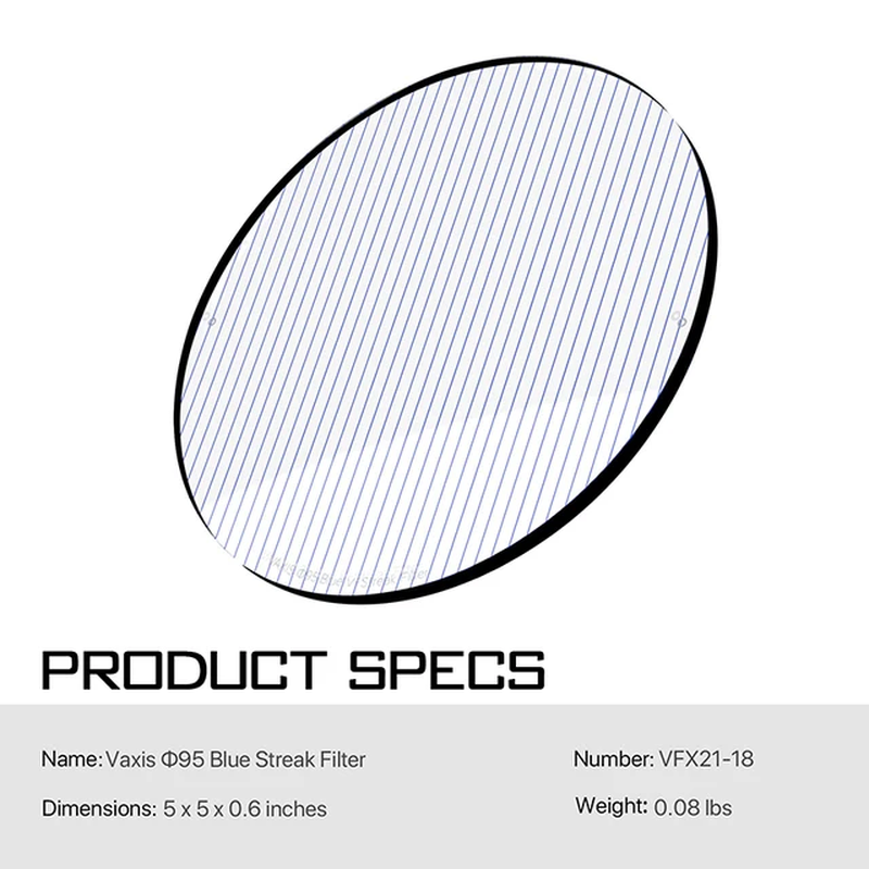 Vaxis Black Mist Pure Mist Polarizing Filter 1/2 1/4 1/8 Fits  MB-T16 4X5.65'' Mi