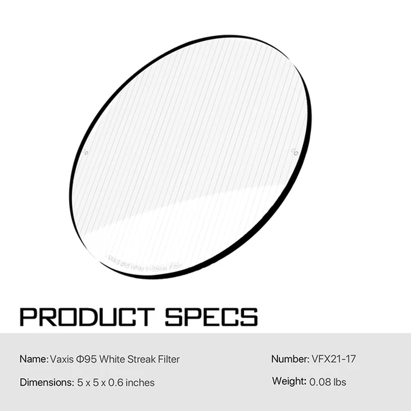 Vaxis Black Mist Pure Mist Polarizing Filter 1/2 1/4 1/8 Fits  MB-T16 4X5.65'' Mi