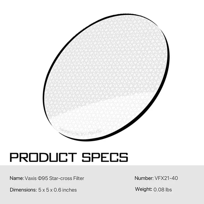 Vaxis Black Mist Pure Mist Polarizing Filter 1/2 1/4 1/8 Fits  MB-T16 4X5.65'' Mi