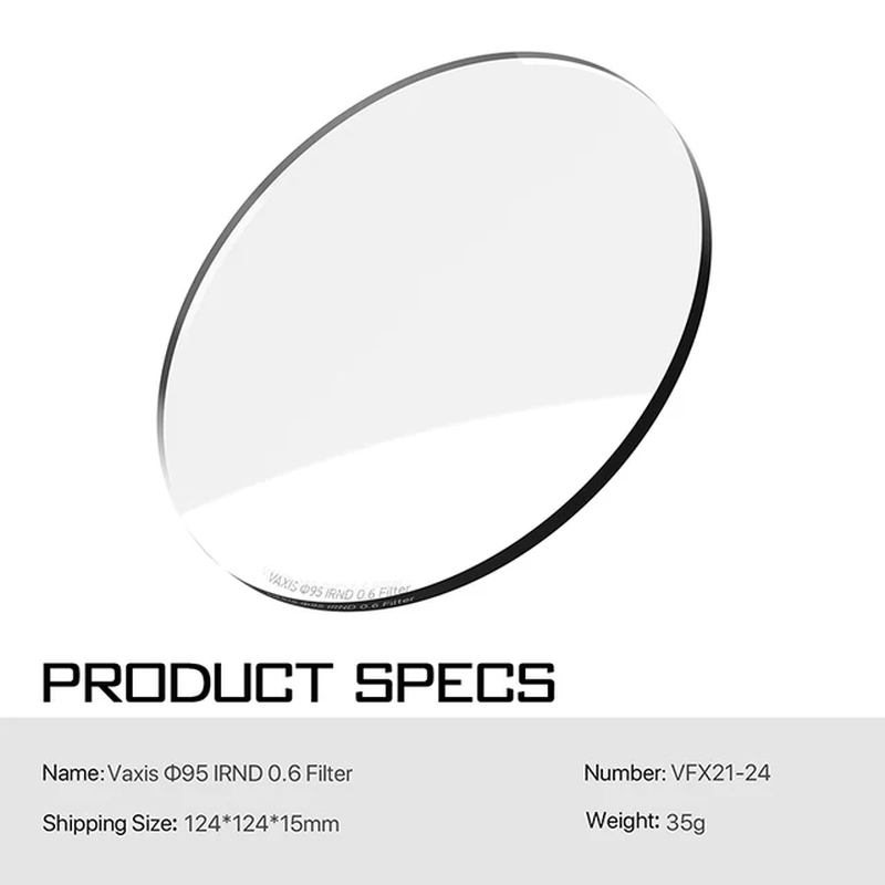 Vaxis Black Mist Pure Mist Polarizing Filter 1/2 1/4 1/8 Fits  MB-T16 4X5.65'' Mi