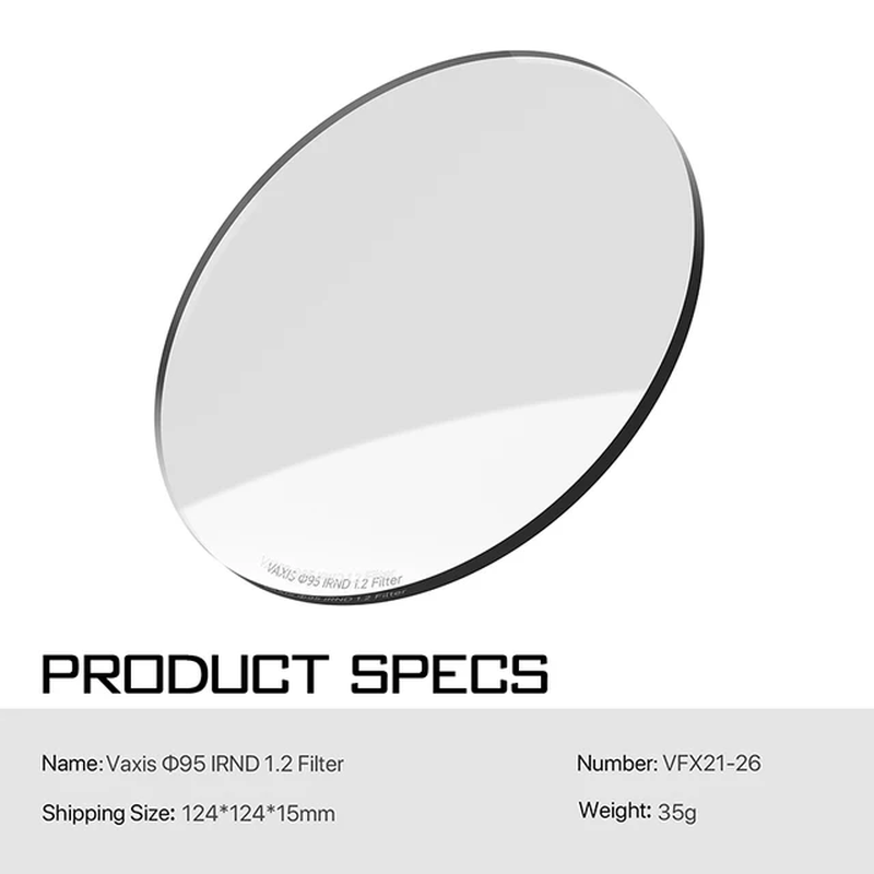 Vaxis Black Mist Pure Mist Polarizing Filter 1/2 1/4 1/8 Fits  MB-T16 4X5.65'' Mi