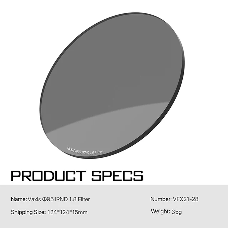 Vaxis Black Mist Pure Mist Polarizing Filter 1/2 1/4 1/8 Fits  MB-T16 4X5.65'' Mi